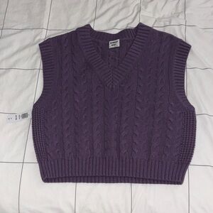 Aritzia Deep Purple V-Neck Sweater Vest (BRAND NEW WITH TAGS)
